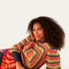 Sunset Stripes Crochet Sweater