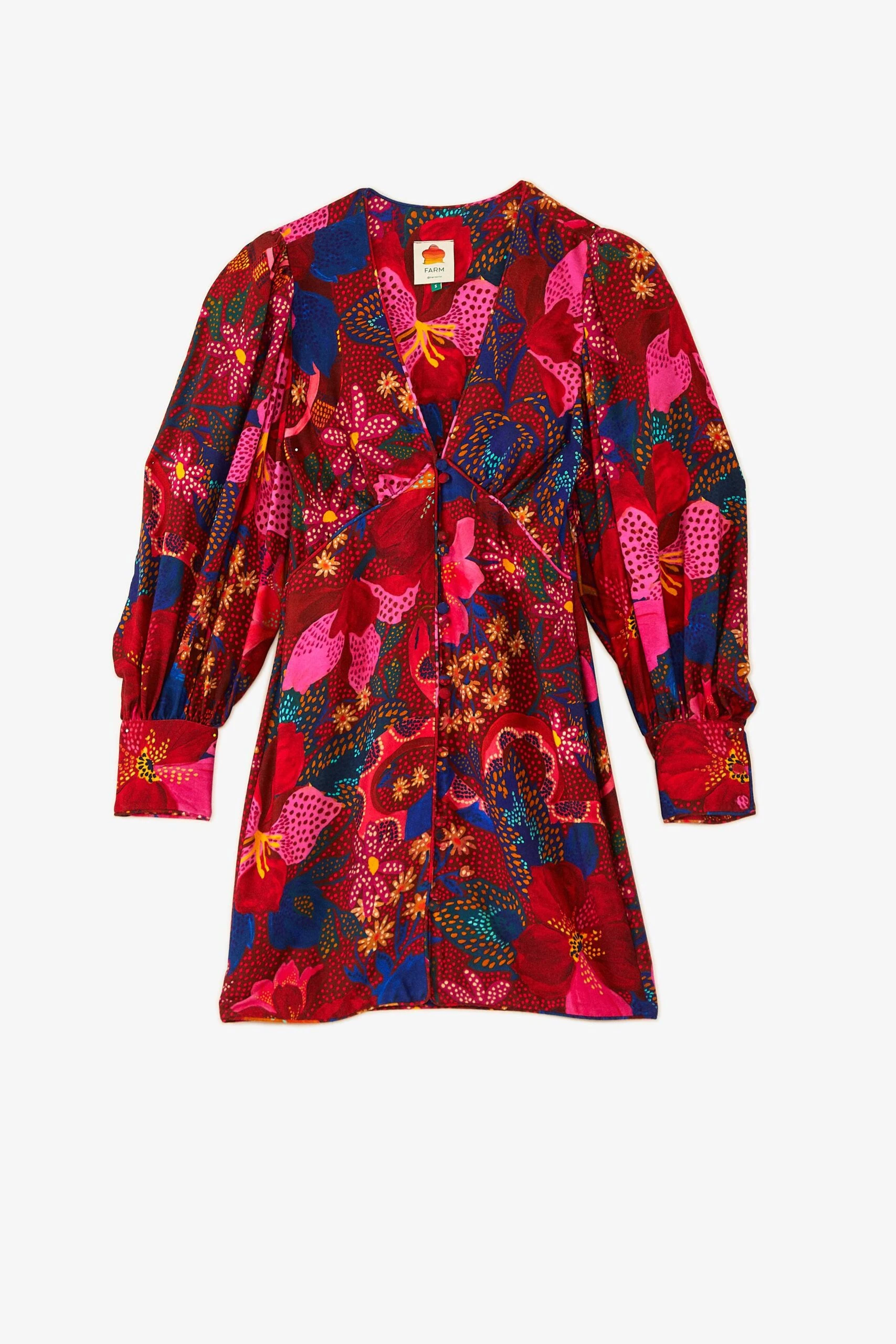 Farm Rio Red Wild Life Mini Dress 6 Farm Rio Red Wild Life Mini Dress - Image 6