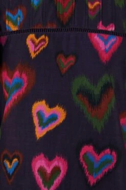 Farm Rio Navy Ikat Dyed Hearts Mini Dress 9 Farm Rio Navy Ikat Dyed Hearts Mini Dress -Farm Rio Shoop 301817 05