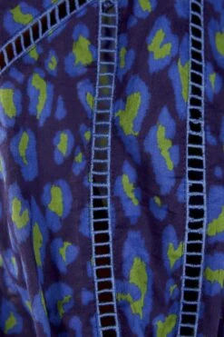 Farm Rio Blue Leopard Pop Blouse -Farm Rio Shoop 301831 05