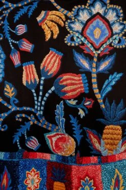 Farm Rio Black Sunset Tapestry Organic Cotton Midi Skirt 6 Farm Rio Black Sunset Tapestry Organic Cotton Midi Skirt -Farm Rio Shoop 301874 03