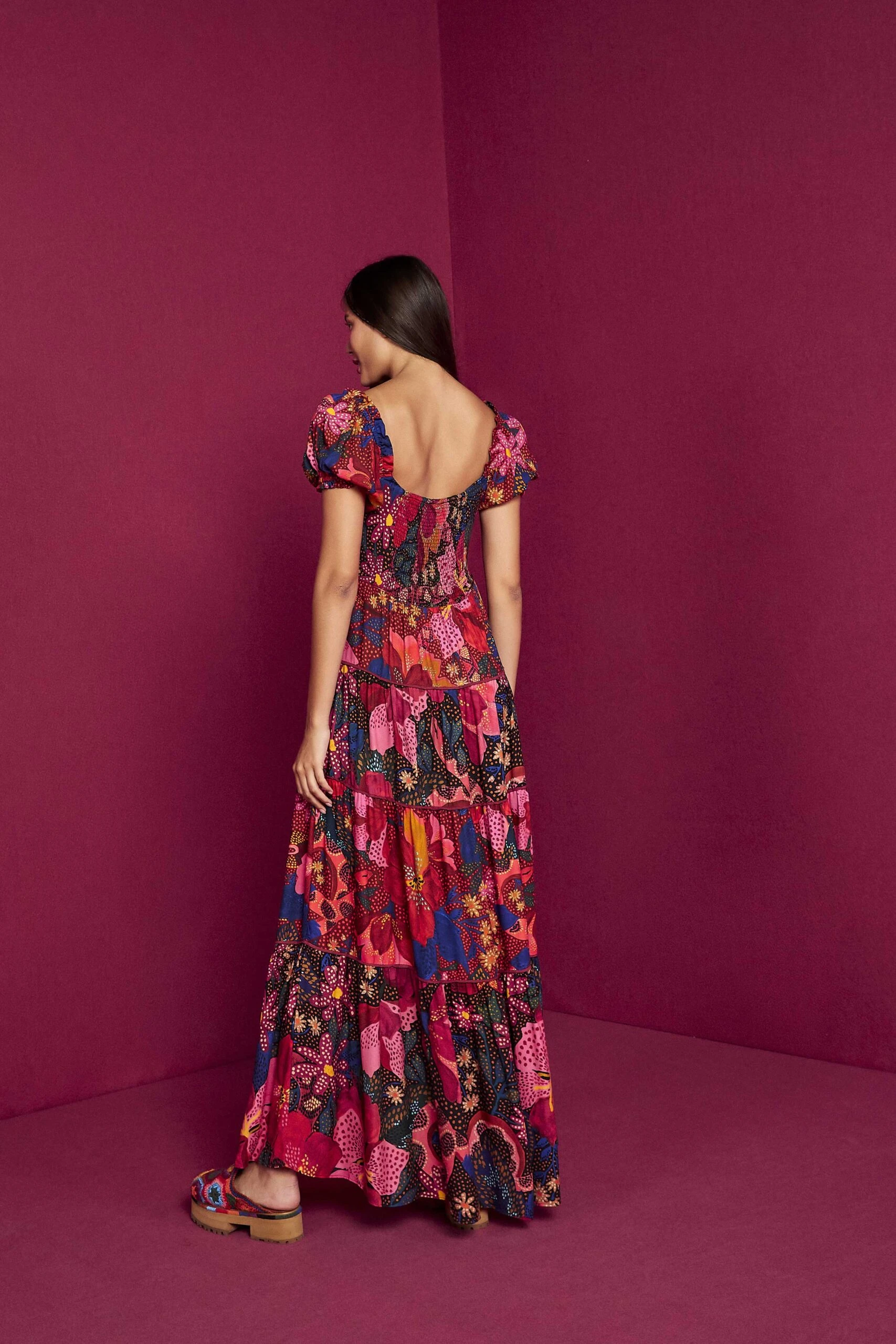 Farm Rio Mixed Wild Life Lenzing™ Ecovero™ Viscose Maxi Dress 5 Farm Rio Mixed Wild Life Lenzing™ Ecovero™ Viscose Maxi Dress - Image 5