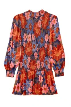 Farm Rio Navy Garden Smocked Mini Dress 9 Farm Rio Navy Garden Smocked Mini Dress -Farm Rio Shoop 301902 05