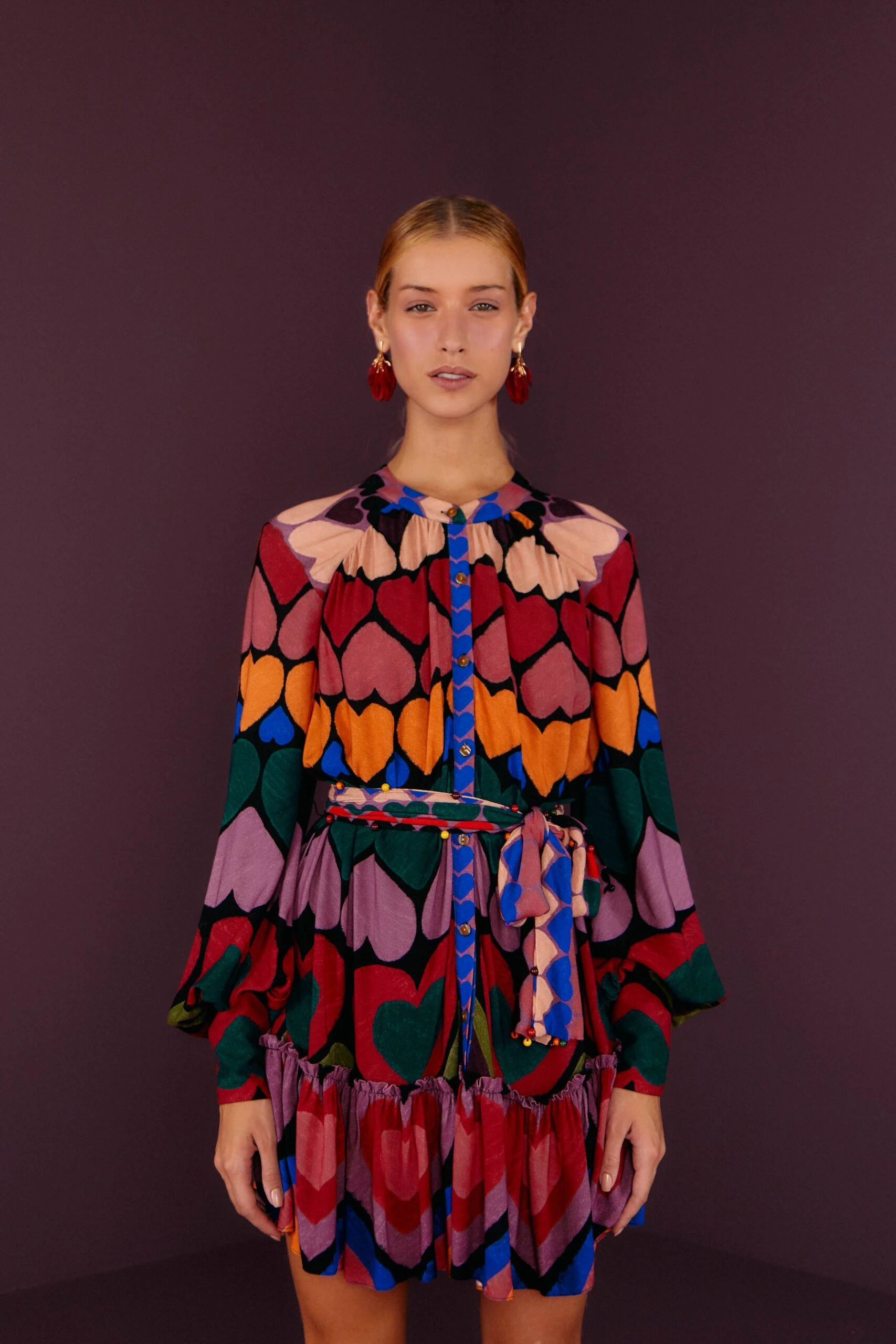 Farm Rio Full Of Hearts Mini Dress 1 Farm Rio Full Of Hearts Mini Dress