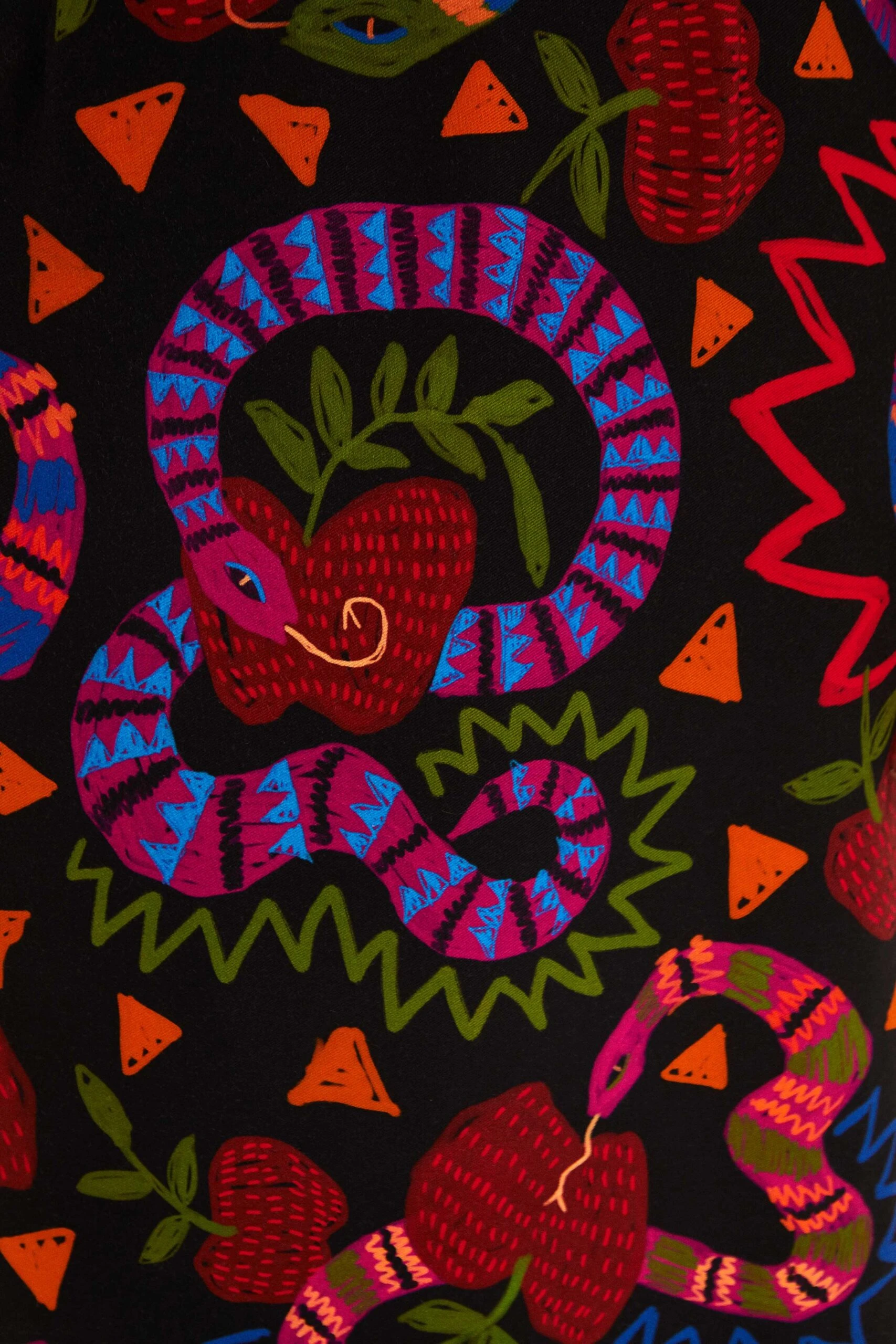 Farm Rio Black Jungle Fruits Midi Dress 5 Farm Rio Black Jungle Fruits Midi Dress - Image 5