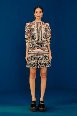 Farm Rio Romantic Garden Mini Skirt -Farm Rio Shoop 301944 03 1