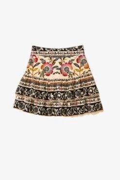 Farm Rio Romantic Garden Mini Skirt -Farm Rio Shoop 301944 05