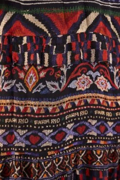 Farm Rio Blue Ainika Tapestry Maxi Skirt 8 Farm Rio Blue Ainika Tapestry Maxi Skirt -Farm Rio Shoop 301951 04