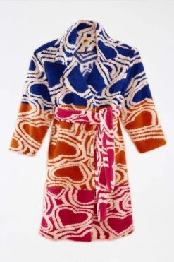 Farm Rio Multicolored Wild Hearts Fleece Coat 9 Farm Rio Multicolored Wild Hearts Fleece Coat -Farm Rio Shoop 302194 05