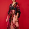 Farm Rio Flower Scarves Maxi Dress