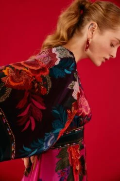 Farm Rio Flower Scarves Maxi Dress -Farm Rio Shoop 302323 05