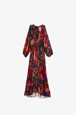Farm Rio Black Wild Life Lenzing™ Ecovero™ Viscose Maxi Dress -Farm Rio Shoop 302684 06