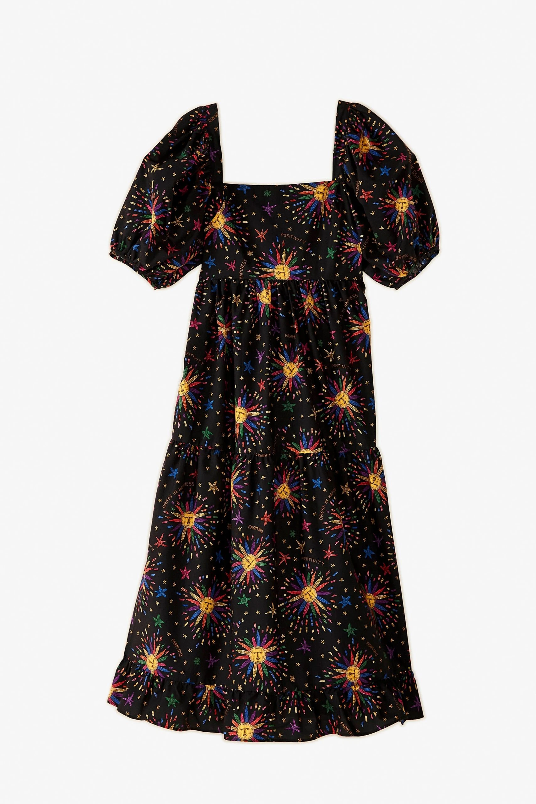 Farm Rio Rainbow Suns Organic Cotton Maxi Dress 5 Farm Rio Rainbow Suns Organic Cotton Maxi Dress - Image 5
