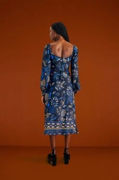 Farm Rio Black Macaw Forest Midi Dress -Farm Rio Shoop 303774 04