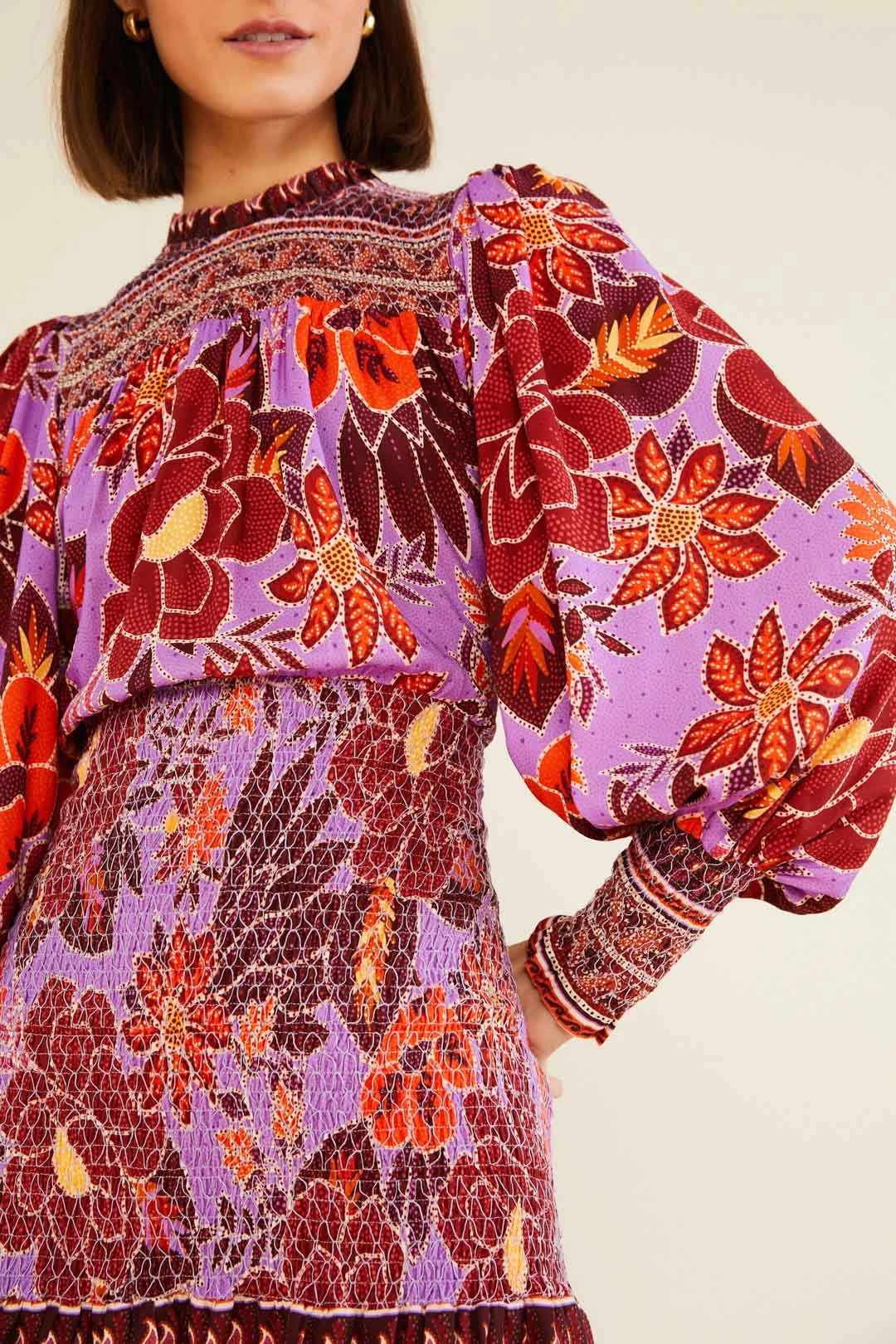 Farm Rio Sweet Floral Mini Dress 2 Farm Rio Sweet Floral Mini Dress - Image 2