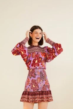 Farm Rio Sweet Floral Mini Dress 7 Farm Rio Sweet Floral Mini Dress -Farm Rio Shoop 303775 03