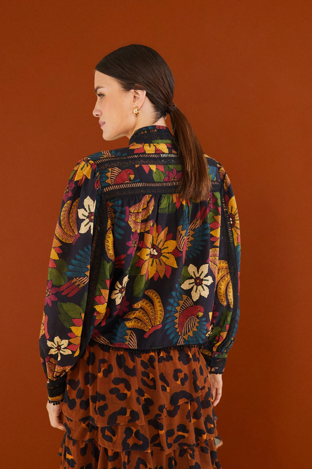 Farm Rio Macaw Ballet Blouse 3 Farm Rio Macaw Ballet Blouse - Image 3