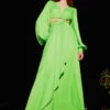 Farm Rio Lime Green Cut Out Maxi Dress