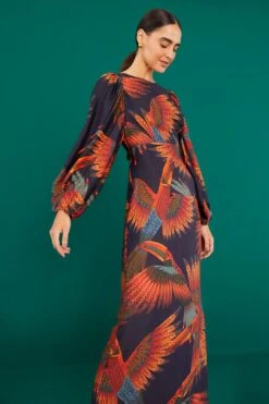Farm Rio Arabesque Toucans Midi Dress -Farm Rio Shoop 303801 01