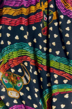 Farm Rio Rainbow Oxen Mini Dress 9 Farm Rio Rainbow Oxen Mini Dress -Farm Rio Shoop 303807 05