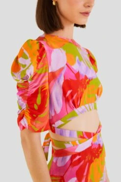 Farm Rio Colorful Leaves Midi Dress 8 Farm Rio Colorful Leaves Midi Dress -Farm Rio Shoop 303823 03