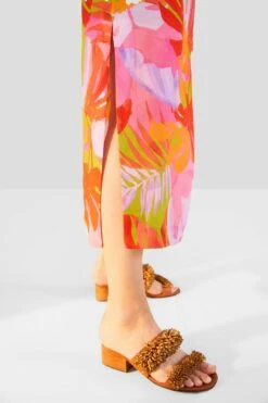 Farm Rio Colorful Leaves Midi Dress 10 Farm Rio Colorful Leaves Midi Dress -Farm Rio Shoop 303823 05