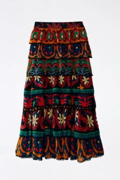 Farm Rio Black Night Sky Maxi Skirt -Farm Rio Shoop 303828 06