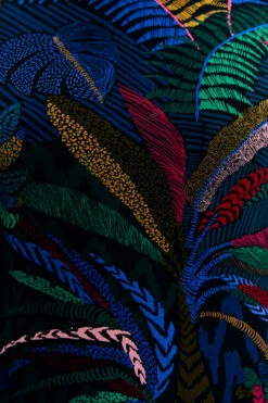 Farm Rio Amazonia Night Lenzing™ Ecovero™ Viscose Midi Dress -Farm Rio Shoop 303850 04