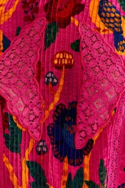 Farm Rio Pink Sweet Forest Blouse -Farm Rio Shoop 303876 04