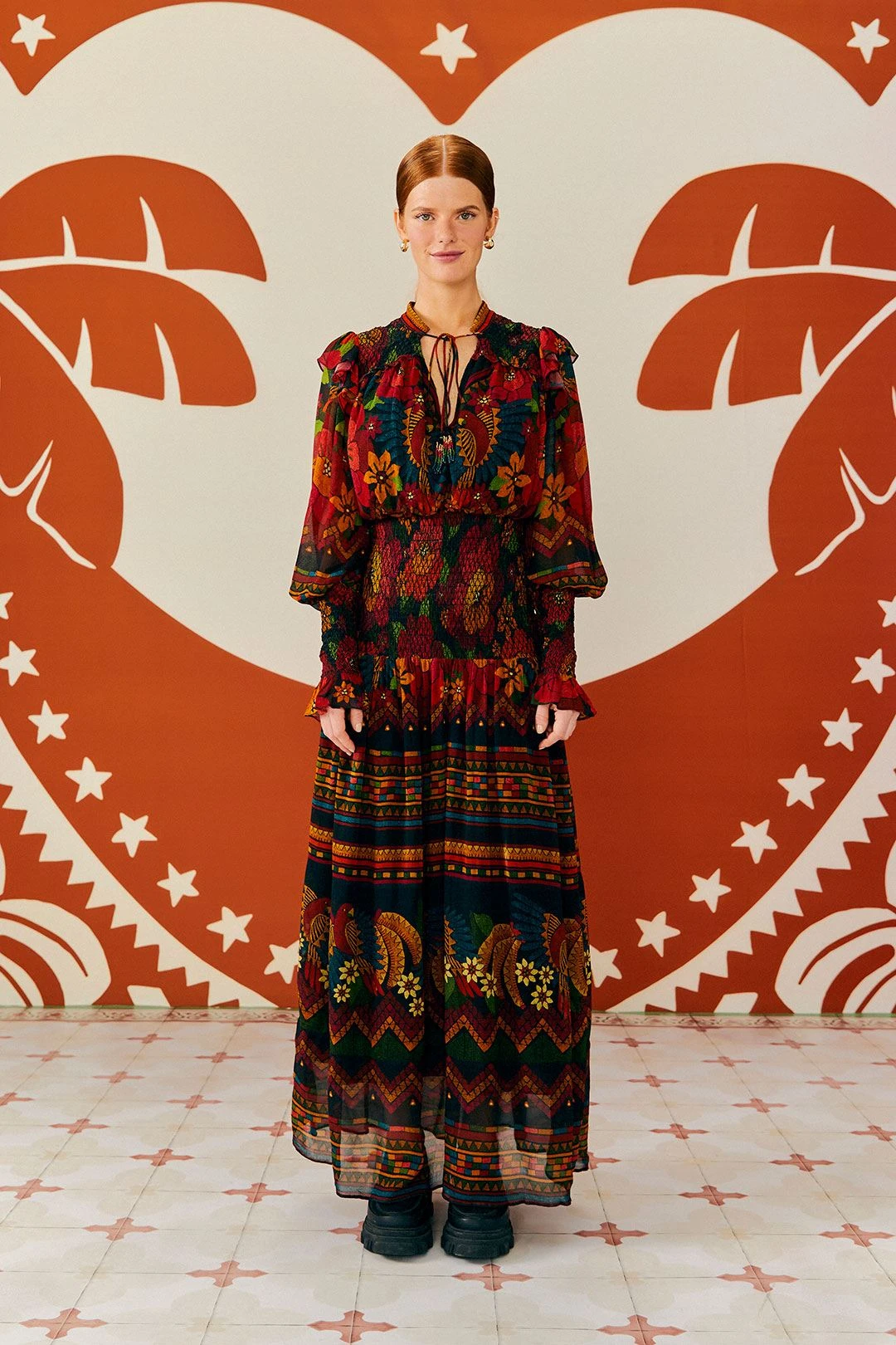 Farm Rio Macaw Ballet Ainika Maxi Dress 2 Farm Rio Macaw Ballet Ainika Maxi Dress - Image 2