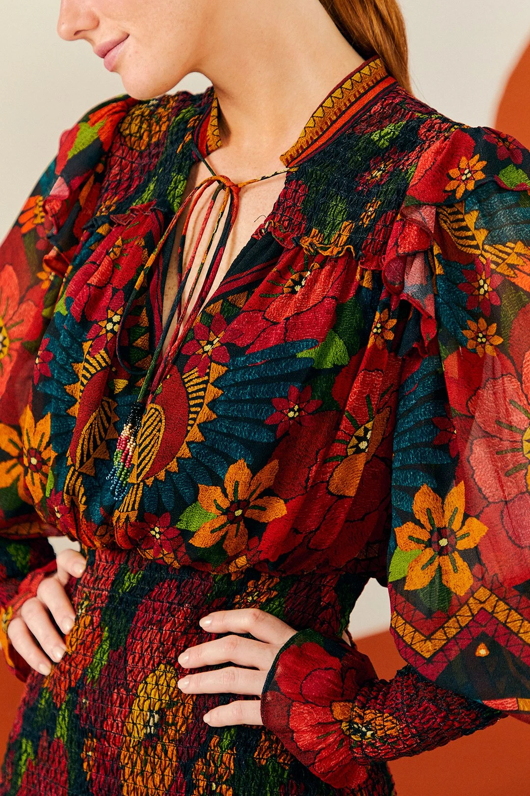 Farm Rio Macaw Ballet Ainika Maxi Dress 3 Farm Rio Macaw Ballet Ainika Maxi Dress - Image 3