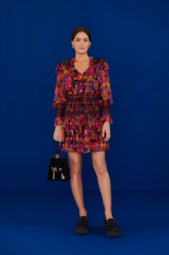 Farm Rio Black Heart Daisy Mini Dress -Farm Rio Shoop 303895 01