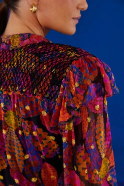 Farm Rio Black Heart Daisy Mini Dress -Farm Rio Shoop 303895 05