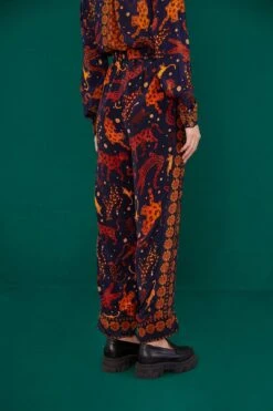 Farm Rio Navy Animal Sky Pants -Farm Rio Shoop 303899 04