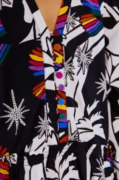 Farm Rio Toucans Wave Organic Cotton Mini Dress -Farm Rio Shoop 303908 04