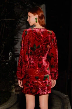 Farm Rio Red Shiny Flowers Mini Dress -Farm Rio Shoop 303911 04 536a690c 08b9 4b0e 9323 2ca3f1891564