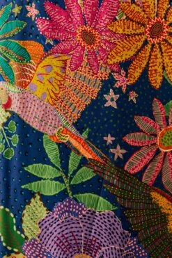 Farm Rio Navy Cool Macaw Maxi Dress 10 Farm Rio Navy Cool Macaw Maxi Dress -Farm Rio Shoop 303923 05