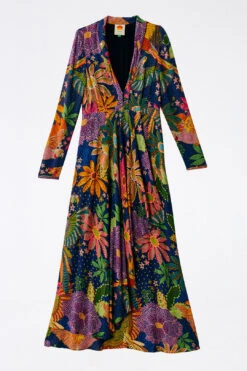 Farm Rio Navy Cool Macaw Maxi Dress 11 Farm Rio Navy Cool Macaw Maxi Dress -Farm Rio Shoop 303923 06
