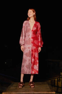 Farm Rio Hearts Sequin Midi Dress -Farm Rio Shoop 303943 04