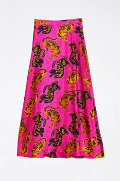 Farm Rio Pink Wild Leopards Lenzing™ Ecovero™ Viscose Maxi Skirt 7 Farm Rio Pink Wild Leopards Lenzing™ Ecovero™ Viscose Maxi Skirt -Farm Rio Shoop 303949 04