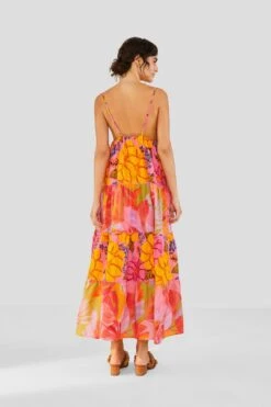 Farm Rio Mixed Pink Prints Maxi Dress -Farm Rio Shoop 303980 03