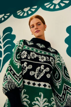 Farm Rio Mystic Scarf Sweater Dress -Farm Rio Shoop 304107 02