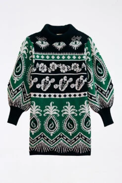 Farm Rio Mystic Scarf Sweater Dress -Farm Rio Shoop 304107 06