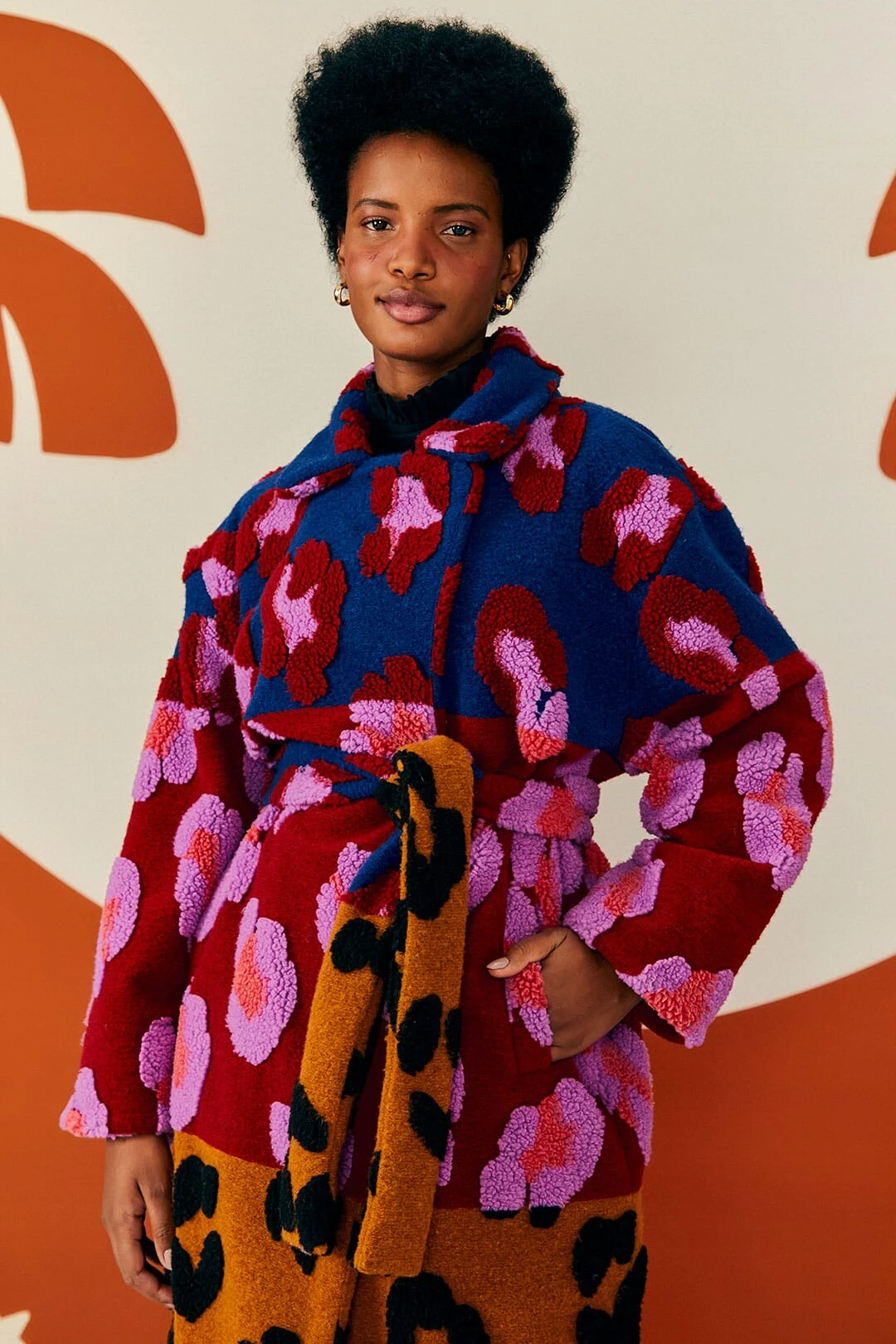 Farm Rio Mixed Leopards Fleece Coat 1 Farm Rio Mixed Leopards Fleece Coat