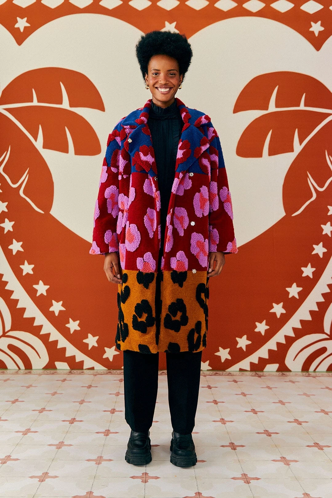 Farm Rio Mixed Leopards Fleece Coat 2 Farm Rio Mixed Leopards Fleece Coat - Image 2