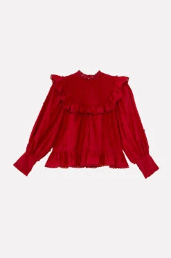 Farm Rio Red 3D Hearts Blouse 9 Farm Rio Red 3D Hearts Blouse -Farm Rio Shoop 304148 05