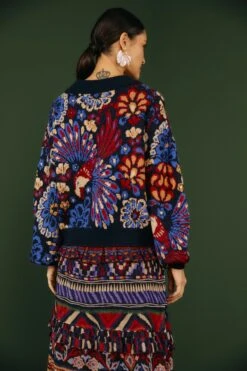 Farm Rio Navy Pineapple Flowers Sweater -Farm Rio Shoop 304516 03