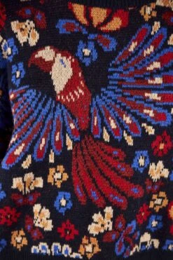 Farm Rio Navy Pineapple Flowers Sweater -Farm Rio Shoop 304516 04