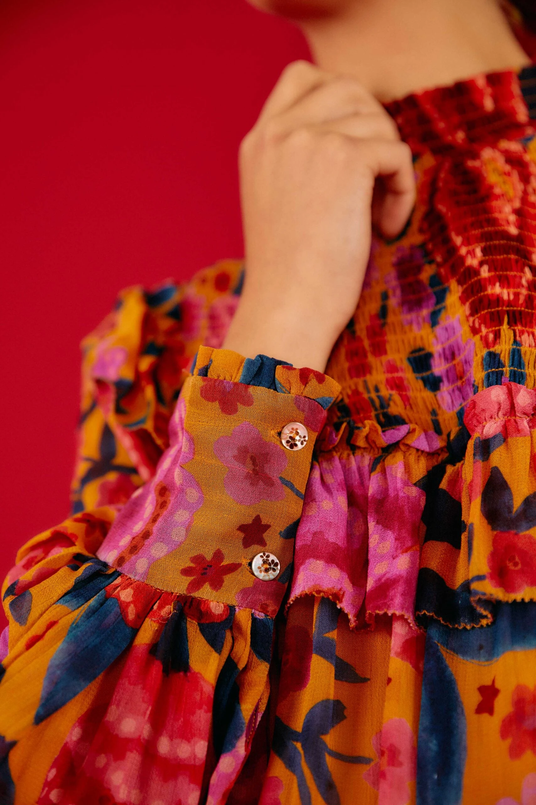 Farm Rio Yellow Floral Dream Blouse 4 Farm Rio Yellow Floral Dream Blouse - Image 4