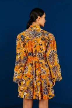 Farm Rio Yellow Pineapple Flowers Mini Dress 8 Farm Rio Yellow Pineapple Flowers Mini Dress -Farm Rio Shoop 304585 04